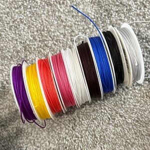 Colorful Mixed Media Art Threads Set